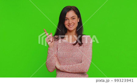 Inspired pretty woman having good idea, plan, startup showing inspiration motivation Eureka gesture Inspired pretty woman having good idea, plan, startup showing inspiration motivation Eureka gesture 99323941