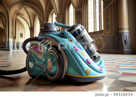 Vacuum cleaner of unique exclusive design, generative ai illustration Vacuum cleaner of unique exclusive design, generative ai illustration 99326039
