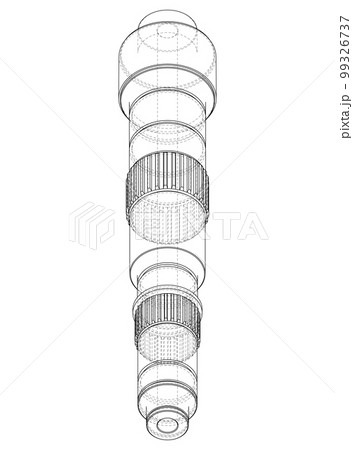 Shaft with gear wheel 99326737