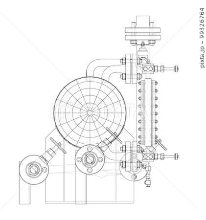 Industrial tank with valves 99326764