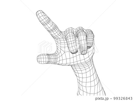 Human hand point with finger Human hand point with finger 99326843