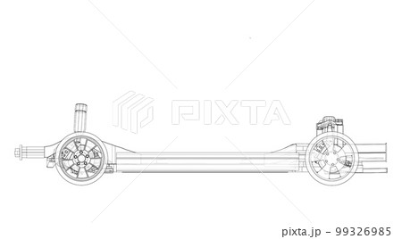 Electric Car Chassis with battery Electric Car Chassis with battery 99326985