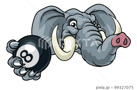 Rattlesnake Snake Pool 8 Ball Billiards Mascot - Stock Illustration  [99327074] - PIXTA