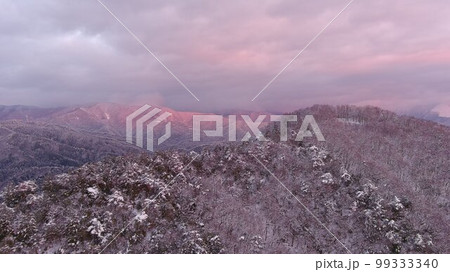 冬の小谷城址のいただき 冬の小谷城址のいただき 99333340