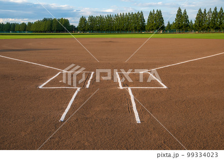 整備された野球場　健保グラウンド　荒川河川敷　 99334023