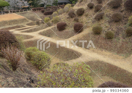山中城の「障子掘」(静岡県三島市山中新田) 山中城の「障子掘」(静岡県三島市山中新田) 99334360