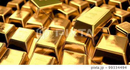 price gold on stock exchanges. Gold bars or bullion on yellow background. Financial, global world economic or gold trading in commodity market concept. Generative Ai price gold on stock exchanges. Gold bars or bullion on yellow background. Financial, global world economic or gold trading in commodity market concept. Generative Ai 99334494
