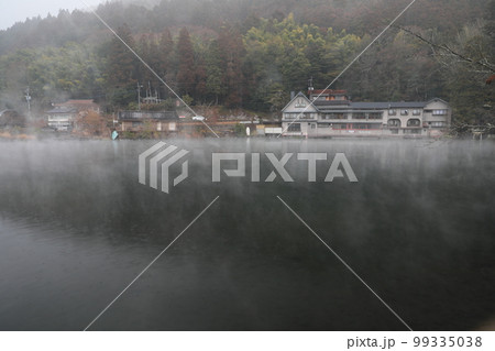 金鱗湖 朝霞 朝靄 99335038