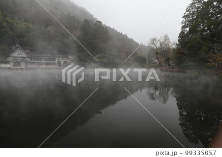 金鱗湖 朝霞 朝靄 99335057