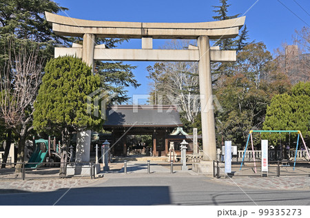 川口散歩：川口神社　大鳥居　川口市金山町 99335273