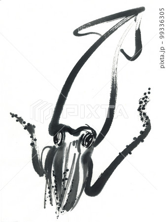 イラスト　烏賊　イカ 99336305