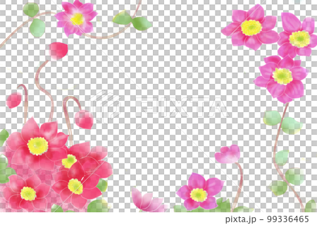 ローダンセ、花簪カード、フレーム2 ローダンセ、花簪カード、フレーム2 99336465