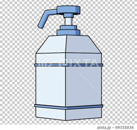Dispenser diagonal illustration Dispenser diagonal illustration 99338836