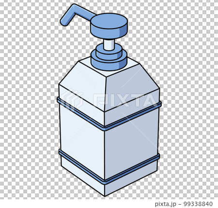 Dispenser diagonal illustration Dispenser diagonal illustration 99338840