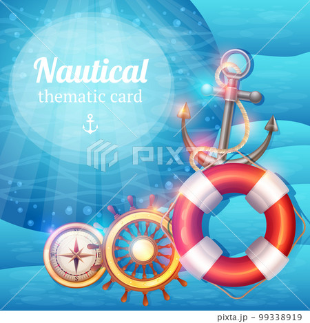 Marine Symbols Background Marine Symbols Background 99338919