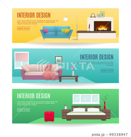Furniture Horizontal Banners Set 99338947
