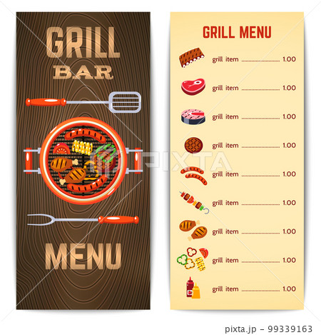 Grill Menu Illustration 99339163