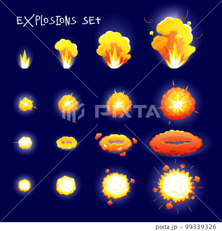 Cartoon Explosion Set 99339326