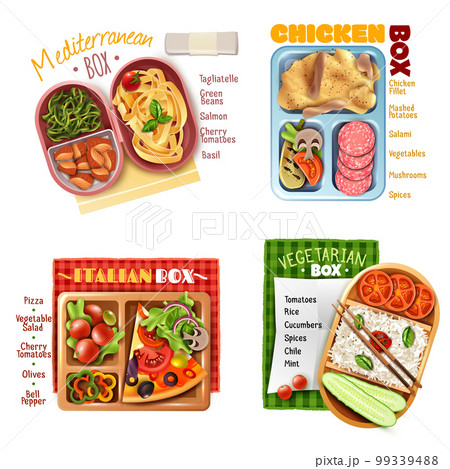 Boxed Lunch Design Concept 99339488