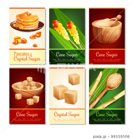 Cane Sugar Vertical Cards Cane Sugar Vertical Cards 99339506