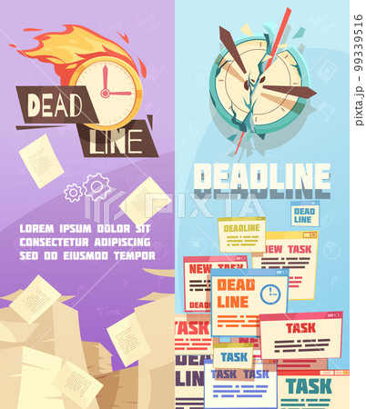 Business Work Deadline Vertical Banners Business Work Deadline Vertical Banners 99339516