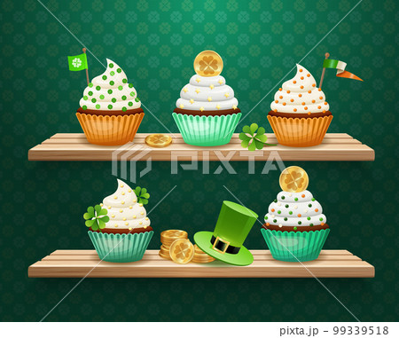 Saint Patricks Day Sweets Composition Saint Patricks Day Sweets Composition 99339518