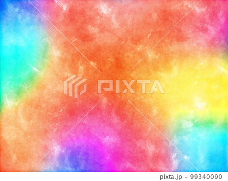 絵の具を染み込ませた布のカラフル背景 99340090