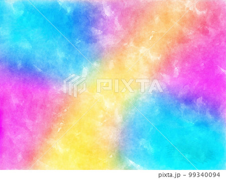絵の具を染み込ませた布のカラフル背景 絵の具を染み込ませた布のカラフル背景 99340094