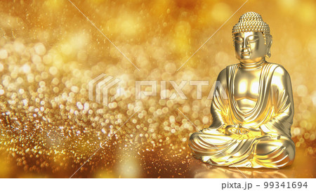 The gold buddha for religious concept 3d rendering 99341694