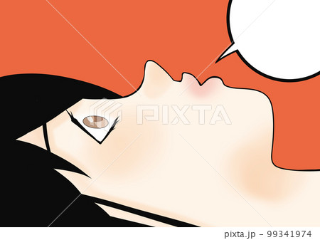 目覚める女の子のイラスト(3) 99341974
