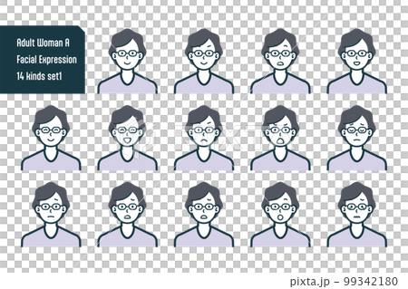 14件套1號便衣女子半身像 99342180