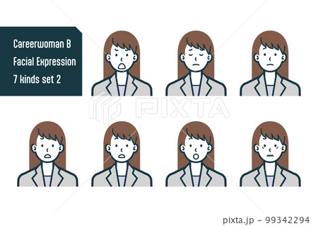 キャリアウーマンのバストショット7点セットno.2 キャリアウーマンのバストショット7点セットno.2 99342294