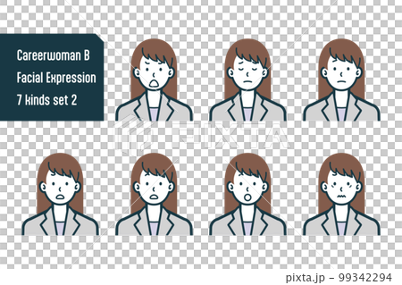 キャリアウーマンのバストショット7点セットno.2 キャリアウーマンのバストショット7点セットno.2 99342294