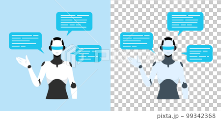 A robot that uses artificial intelligence to chat and guide A robot that uses artificial intelligence to chat and guide 99342368