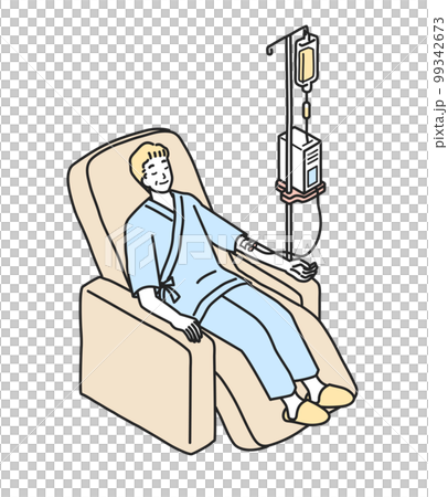 接受化學療法的成熟人 99342673