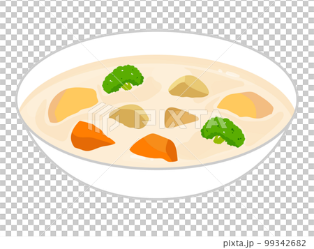 矢量圖的燉和白燉胡蘿蔔、西蘭花等。 矢量圖的燉和白燉胡蘿蔔、西蘭花等。 99342682