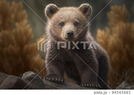Cute baby bear. Generative AI. Cute baby bear. Generative AI. 99343883
