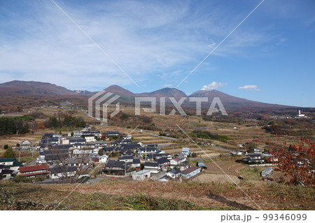 浅間山・活火山(飯綱高原から小噴火が良く見えた浅間山) 浅間山・活火山(飯綱高原から小噴火が良く見えた浅間山) 99346099