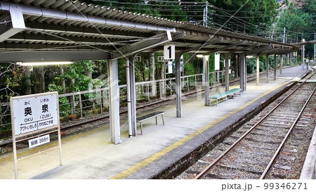大井川鐵道井川線　奥泉駅のプラットホーム 99346271