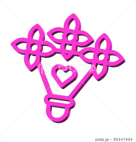 3D valentine Icons symbol isolated on white background Photo illustration element perfect sign from modern collection 3D style 99347404