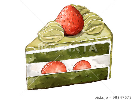 中華のおせち贈り物 抹茶のショートケーキのイラスト素材 PIXTA - [99347675] イラスト