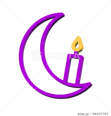 3D ramadan Icons symbol isolated on white background Photo illustration element perfect sign from modern collection 3D style 99347793