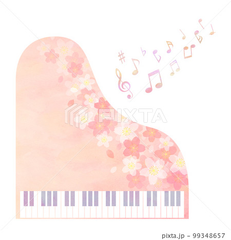 桜とピアノ イメージ 99348657