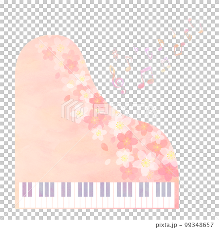 桜とピアノ イメージ 99348657