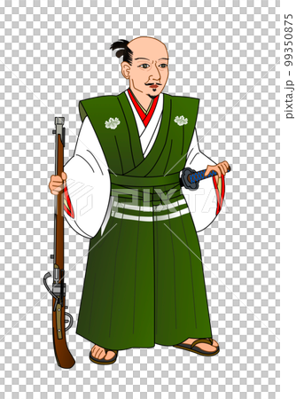 織田信長のイラスト　鉄砲 99350875