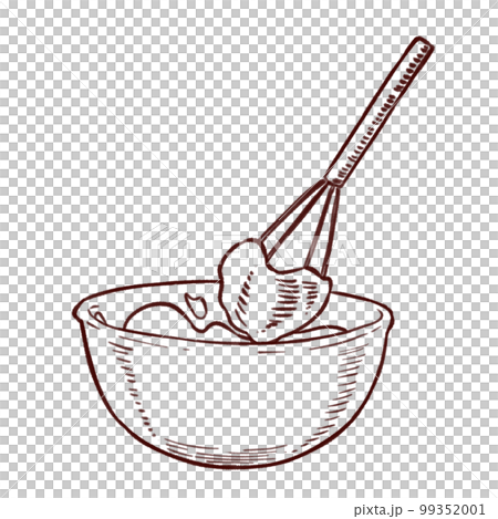 Sweets making line drawing 99352001
