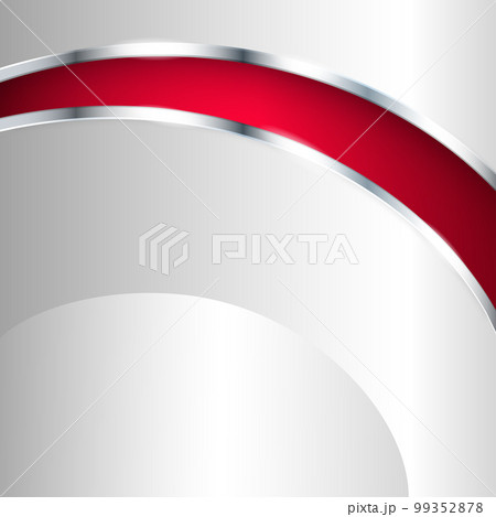 Abstract metallic background with red elementのイラスト素材 [99352878] - PIXTA
