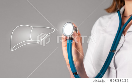 Liver, inner organ disease, health. Medical checkup concept 99353132