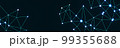 Abstract plexus big data background with dots connecting network of node on. a dark color with neon blue. 99355688