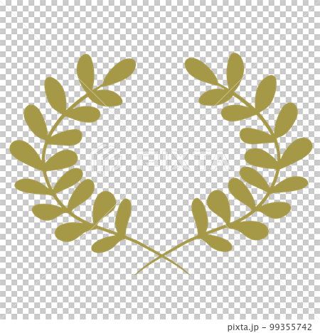 帶簡單圓葉的金桂冠 帶簡單圓葉的金桂冠 99355742